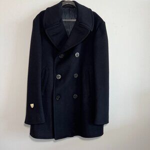 Trenton Sportswear Inc VINTAGE 100% Navy Wool Peacoat Size 40